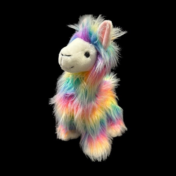 New Ganz Plush LONZO LLAMA 12" Rainbow Stuffed Alpaca Animal, Plush Kids Toy - Picture 2 of 4